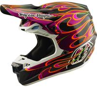 Troy Lee Designs SE5 Carbon MIPS Torched Casque de motocross, Noir/Violet, Taille XL (60/61)