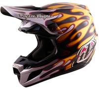Troy Lee Designs SE5 Carbon Overspray, casque de motocross S Noir/Or/Rouge/Blanc Noir/Or/Rouge/Blanc