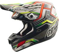 Troy Lee Designs SE5 Composite Lowrider, casque de motocross XS Gris/Rouge/Jaune Néon/Vert Gris/Rouge/Jaune Néon/Vert