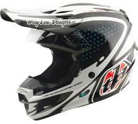 Troy Lee Designs SE5 Polycarbonate MIPS The Line Casque de motocross, Noir/Blanc, Taille S (55/56)
