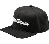 Troy Lee Designs Signature Curved Snapback, capuchon Taille unique Noir/Blanc Noir/Blanc
