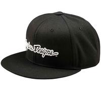 Troy Lee Designs Flat Bill Signature Cap Noir Black