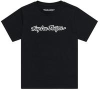 Troy Lee Designs Signature Kids T-shirt, noir, taille S pour des gamins