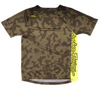 Troy Lee Designs Skyline SS Scrubland Kids Maillot de vélo, vert, taille XS pour des gamins