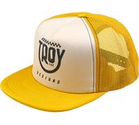Troy Lee Designs Smiley Trucker Snapback, capuchon Taille unique Jaune/Blanc Jaune/Blanc
