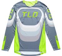 Troy Lee Designs Sprint Reverb Maillot de vélo enfant, Gris clair/néon, Taille S