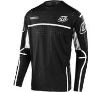 Troy Lee Designs Sprint Ultra Lines Maillot vélo, noir-blanc, taille XL pour homme