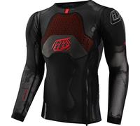 Troy Lee Designs Stage Ghost D3O Baselayer Chemise de protection à manches longues, noir, Taille XL
