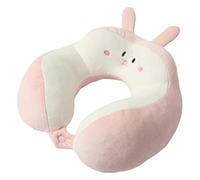 TROYSINC Coussin de voyage, motif animal de dessin animé, coussin de sommeil, pour enfants et adultes, coussin de nuque de voyage pour chaise d'avion, maison et bureau (lapin)