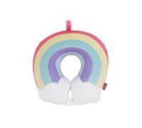 TROYSINC Coussin de voyage pour enfant - Coussin de nuque en forme de U - Arc-en-ciel mignon - Appuie-tête de voyage - Rose