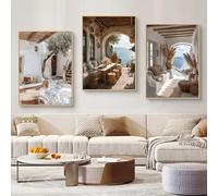 TROYSINC Lot de 3 posters - Paysage méditerranéen - Images esthétiques - Paysage de baie - Décoration murale pour salon et chambre à coucher - Sans cadre - 50 x 70 cm