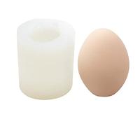TROYSINC Moule en silicone en forme de bougie, œuf 3D, moule en silicone pour fondant, œuf de Pâques 3D, aromathérapie, fabrication de bougies artisanales, outils pour bougies, savon, pudding, gâteaux