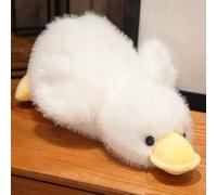 TROYSINC Peluche Canard Cartoon - Oreiller Doux - Canard à Lancer - Peluche Douce pour Enfant Fille - Poupée Cadeau (30cm, Blanc)