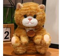 TROYSINC Peluche réaliste - Doudou doux pour enfants et adultes - Jouet et décoration apaisants (25 cm, jaune)