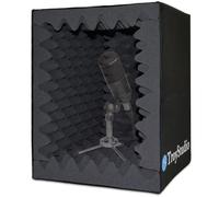 TroyStudio Boîte portable d'enregistrement sonore Filtre réfléchissant et bouclier d'isolation du microphone Grande taille pliable montable mousse absorbant le son super dense (petite taille)
