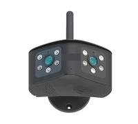 TRPLFGHZ Caméra de sécurité, Caméra panoramique extérieure 4K 8MP à Angle de Vue Ultra Large 180 ° IP Double Objectif Détection Humaine AI sécurité CCTV 4MP(4K Add128G Card)
