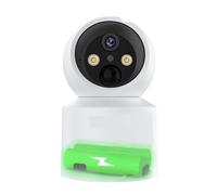 TRPLFGHZ Caméra de sécurité, Mini caméra Domestique sans Fil PTZ HD à Batterie intégrée de 5 MP, Suivi Automatique, vidéo Surveillance sécurité Domicile(5MP Camera 32G)