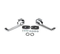 TRQ Paire de poignées de porte avant extérieure, extérieure chromée, compatible avec micro Chevrolet GMC