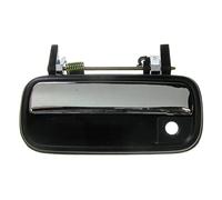 TRQ Poignée de porte extérieure gauche chromée et noire côté conducteur compatible avec Toyota 4Runner 1989-1995