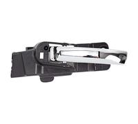 TRQ Poignée de porte intérieure avant gauche chromée et noire compatible avec Dodge Avenger 2011-2014