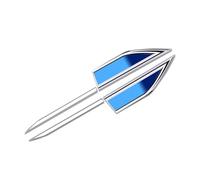 TRQCHIPS pour Dacia Bigster 2024 Badge Latéral Voiture Émblème Aile Décoratif en Acier Inoxydable Miroir Autocollant Accessoire Sport 2 Pcs,A