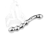 TRQOYTU Gode anal À Double Tête En Acier Inoxydable, Plug Anal, Masturbation, Double Gode, Gode Vaginal, Orgasme, Plug Anal En Métal, Fétichisme, Point P, Stimulateurs De Prostate, Jouet Sexuel