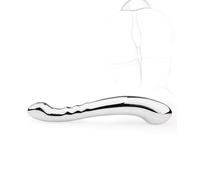 TRQOYTU Gode anal À Double Tête En Acier Inoxydable, Plug Anal, Masturbation, Double Gode, Gode Vaginal, Orgasme, Plug Anal En Métal, Fétichisme, Point P, Stimulateurs De Prostate, Jouet Sexuel