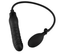 TRQOYTU Gros Gode À Pompe Souple En Silicone, Gode Réaliste Gonflable Avec Ballon À Pompe Et Valve De Dégagement, Plug Anal Gonflable, Jouet De Masturbation Extensible, Jouet Sexuel Pour Hommes