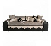 TRQQWEQQ Housse de Canapé Antidérapante 1 2 3 4 Places lavables Housse de Coussin de Canapé en Chenille Douce et Confortable Couvre Canapés Protege pour Le Salon(Gray,90 * 280cm)