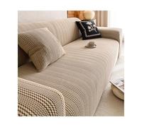 TRQQWEQQ Housse De Coussin De Canapé De Siège Extensible Revetement De Canape Antiderapante Universel Couvre Canape avec Accoudoirs pour Salon(Brown,190-230 cm)