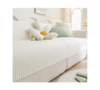 TRQQWEQQ Modern Antidérapant Housse De Canapé Cool Bean Couch Cushion Protecteur Canapé Housse De Canapé avec Accoudoirs pour Canapé Sectionnel 1 2 3 Places(Beige,110 * 240cm/43.3 * 94.4 in)