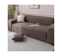 TRQQWEQQ Super Élastique Sofa Cover Universelle Housse De Canapé Antidérapante Couvre Canape avec Accoudoirs pour Salon(Brown,190-230cm)