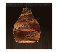 TRQZNLEP Suspension En Papier Nid D'Abeille Lampe Suspendue En Carton de Style Japonais Luminaire À Suspension Décoratif À L'Ancienne Pour Salon Cuisine Îlot Bar Entrée Salle Den/Color/N