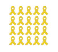 Trredrins Broche « Bring Them » - En métal jaune - Ruban israélien en forme d'otage - Pour campagne de sensibilisation à la santé