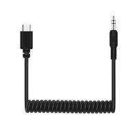 TRRS male vers type-c USB-C adaptateur audio pour microphone en direct cable enroulé à ressort pour Smartphones de poche DJI OSMO 3.5mm