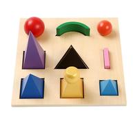 Trrymbbe 1 Set 3D Montessori Symboles de Grammaire en Bois éducatif en Bois préscolaire Apprentissage du Travail bébé