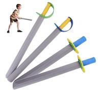 Trrymbbe 4 pièces épées et Couteaux en Mousse EVA épée de Pirate Semblant Jouer Jouets pour Enfants activités de fête Maternelle Performance épée pour Les Enfants