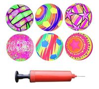 Trrymbbe 6pcs Allumer des Boules, rebondir la Balle à LED sensorielle, Les Jouets en Vinyle pour Les Enfants et Les Filles, Les balles de Couleur aléatoire pour Les Enfants