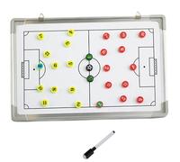 Trrymbbe Board de Tactiques de Football 1set, Football Planche Tactique 18x10 Pouces, Tactique magnétique effaçable, Tactiques d'impression Claire, pour l'équipement d'assistant 'entraînement