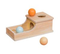 Trrymbbe Boîte de Permanence Objet Toys Boîte en Bois avec Une Balle de Forme tiroir pour l'enfant Early Education Permanence