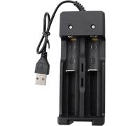 Trrymbbe Chargeurs de Batterie, empêchent la Surcharge des chargeurs de Batterie sécurité avec Double Emplacement pour 3, 7 V/3, 6 V Li-ION Lithium-ION IMR INR ICR Ni-Mh/Ni-CD AA Triple-A 18650