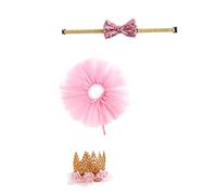 Trrymbbe Costume de Chien Mignon, Papillon et Coiffure Robe de Chapeau pour Chat, Cosplay pour Animaux Compagnie pour Halloween, Noël, Vacances, Mariage, fête d'anniversaire Chiot