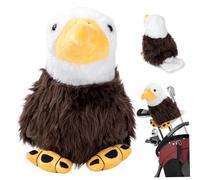 Trrymbbe Couvercle de Club de Golf Couverture tête Golf en Forme d'aigle Mignonne en Carrefour en Peluche casqueur Protection décorative 10x8 Pouces couvertures Clubs Cadeaux pour Femmes et hom