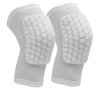 Trrymbbe Galettes de genou 1 paire Sweat-Absorbent Kneepads avec un rembourrage en nid d'abeille non glissant unisexe