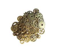 Trrymbbe Grams Assorties antique Steampunk Gears Bijoux Coogs Pendante Roue d'horloge Noël pour artisanat de bricol