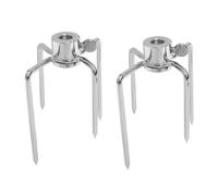 Trrymbbe Gril rôtilles Viande de Viande ajusté pour Les tiges de Broche carrés 10 mm kit rôti en Acier Inoxydable Barbecue rôti Accessoires 2 pcs en Acier Inoxydable