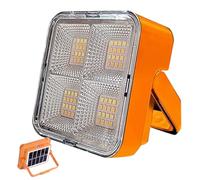 Trrymbbe Light de Travail Rechargeable 50W 5 Niveau de Niveau Solaire Solaire Portable Affiche étanche avec Un Support Rotation 180 ° et USB Rechargeable pour Le Camping Lumières Camping extérieures