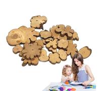 Trrymbbe Live Edge Wood Slab 250g 0, 6-2, 4 Pouces Irréguls Natural Wood Slices décoratives Pièces inachevées