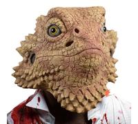 Trrymbbe Masque en lézard désert épineux Lézard Halloween Masque réaliste Latex Animal Coady Costume Halloween Fitend for Adults Animal Masks