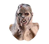 Trrymbbe Masque Zombie Sanglant avec des Cheveux effrayants Marking Dead Creepy Halloween Costume Party Latex Horror Decoration Accessoires Halloween Decoration Accessoires